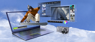 Aproveite um notebook mais potente com os gráficos dedicados NVIDIA GeForce 610M para multimídia até 2x mais rápida