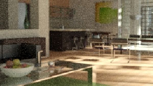 Iray rendering on a Fermi-based GPU after 2 minutes