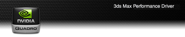 NVIDIA Quadro: NVIDIA 3ds Max Performance Driver 2009 D3D